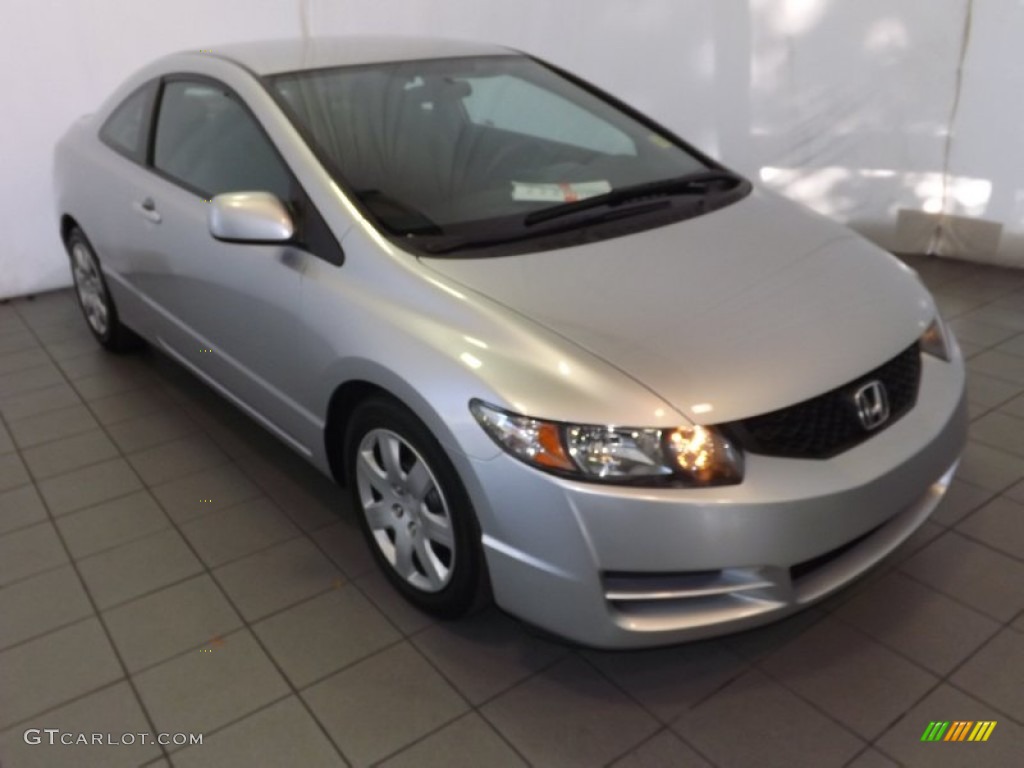 2011 Civic LX Coupe - Alabaster Silver Metallic / Gray photo #1