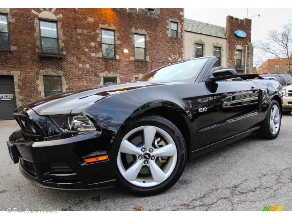 Black 2013 Ford Mustang GT Premium Convertible Exterior Photo #89940045