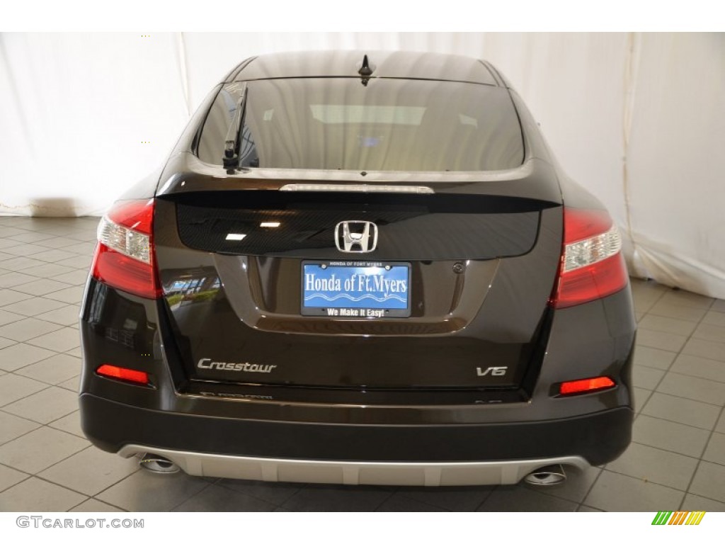 2014 Crosstour EX-L V6 - Kona Coffee Metallic / Black photo #7