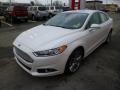 2013 White Platinum Metallic Tri-coat Ford Fusion Titanium AWD  photo #3