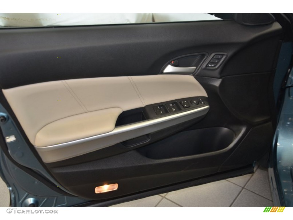 2014 Honda Crosstour EX-L V6 Ivory Door Panel Photo #89940954