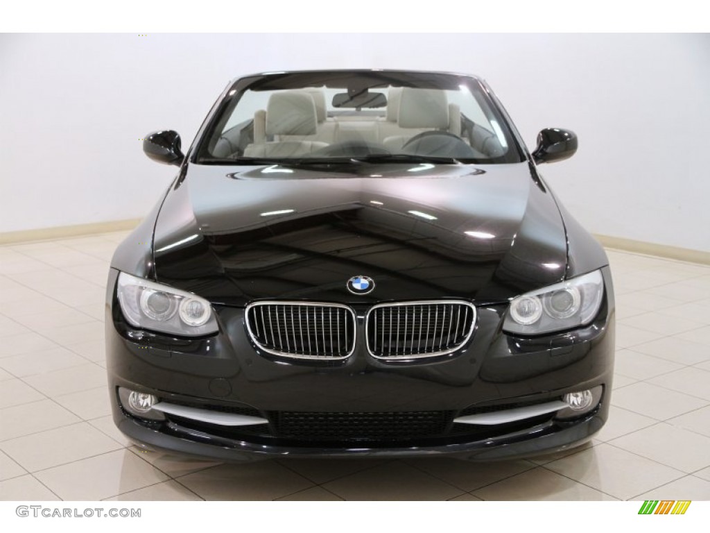 2012 3 Series 335i Convertible - Black Sapphire Metallic / Oyster/Black photo #3