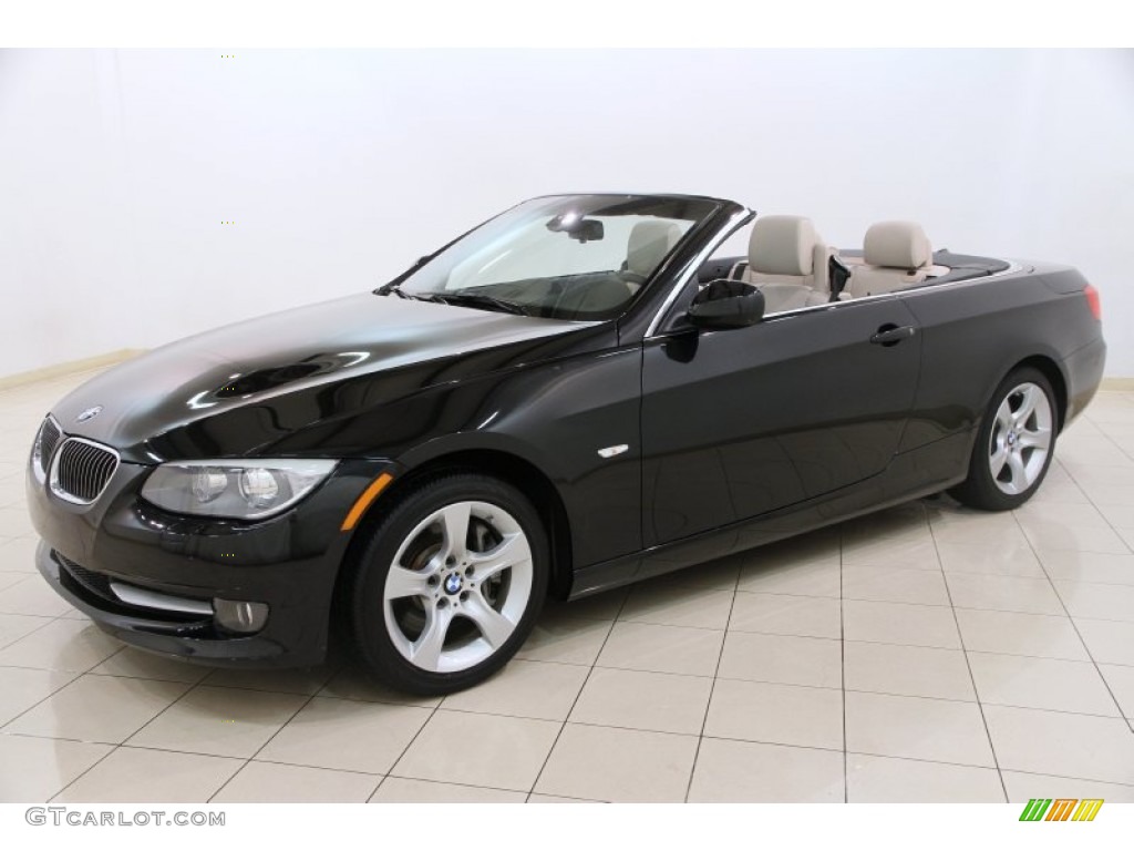 2012 3 Series 335i Convertible - Black Sapphire Metallic / Oyster/Black photo #4