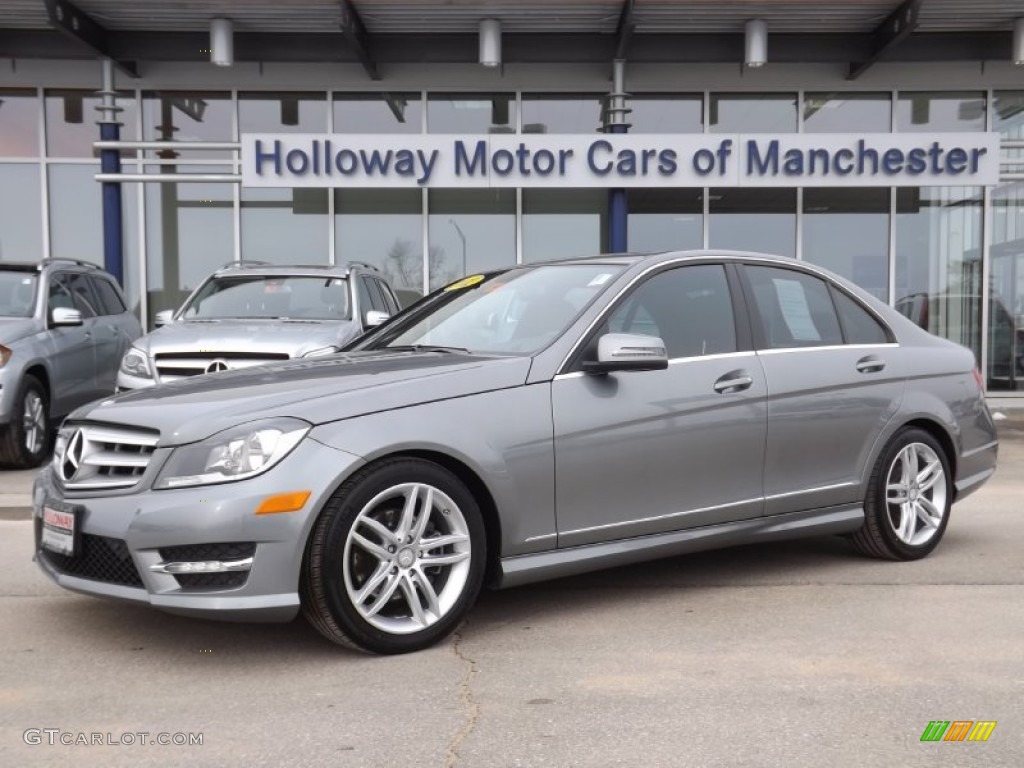 2012 C 300 Sport 4Matic - Palladium Silver Metallic / Black photo #1