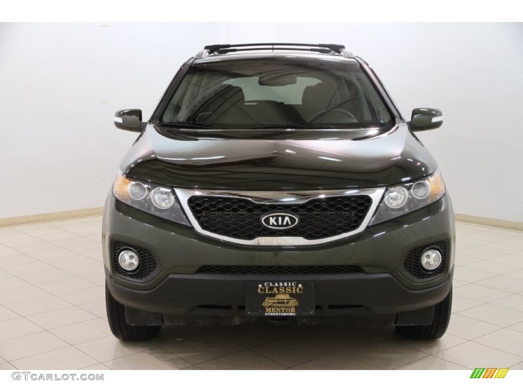 2011 Sorento LX - Tuscan Olive / Black photo #2