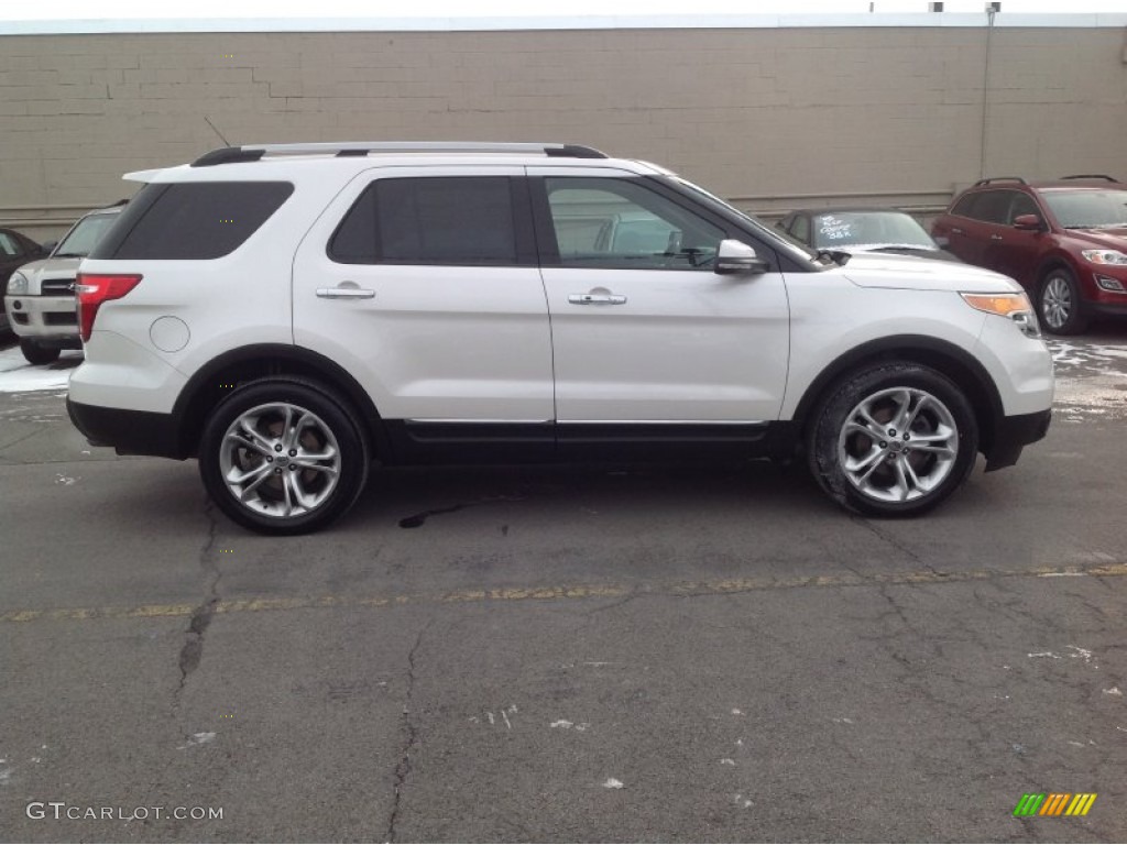 2011 Explorer Limited 4WD - White Platinum Tri-Coat / Pecan/Charcoal photo #8