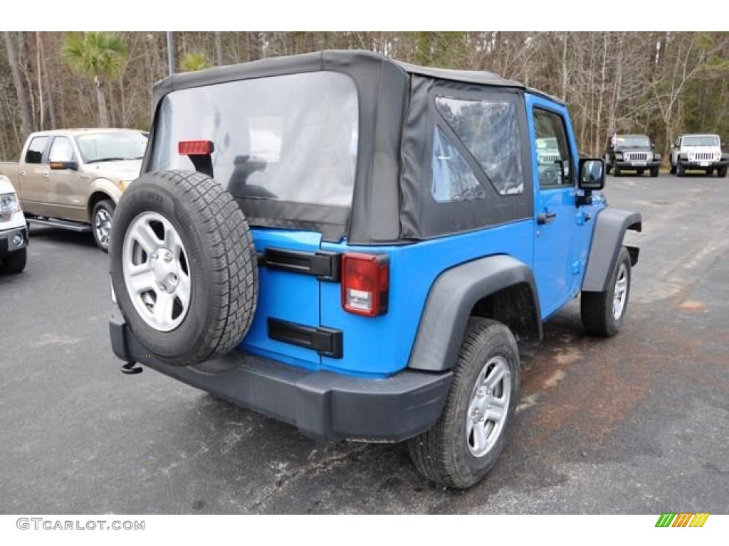 2012 Wrangler Sport 4x4 - Cosmos Blue / Black photo #5