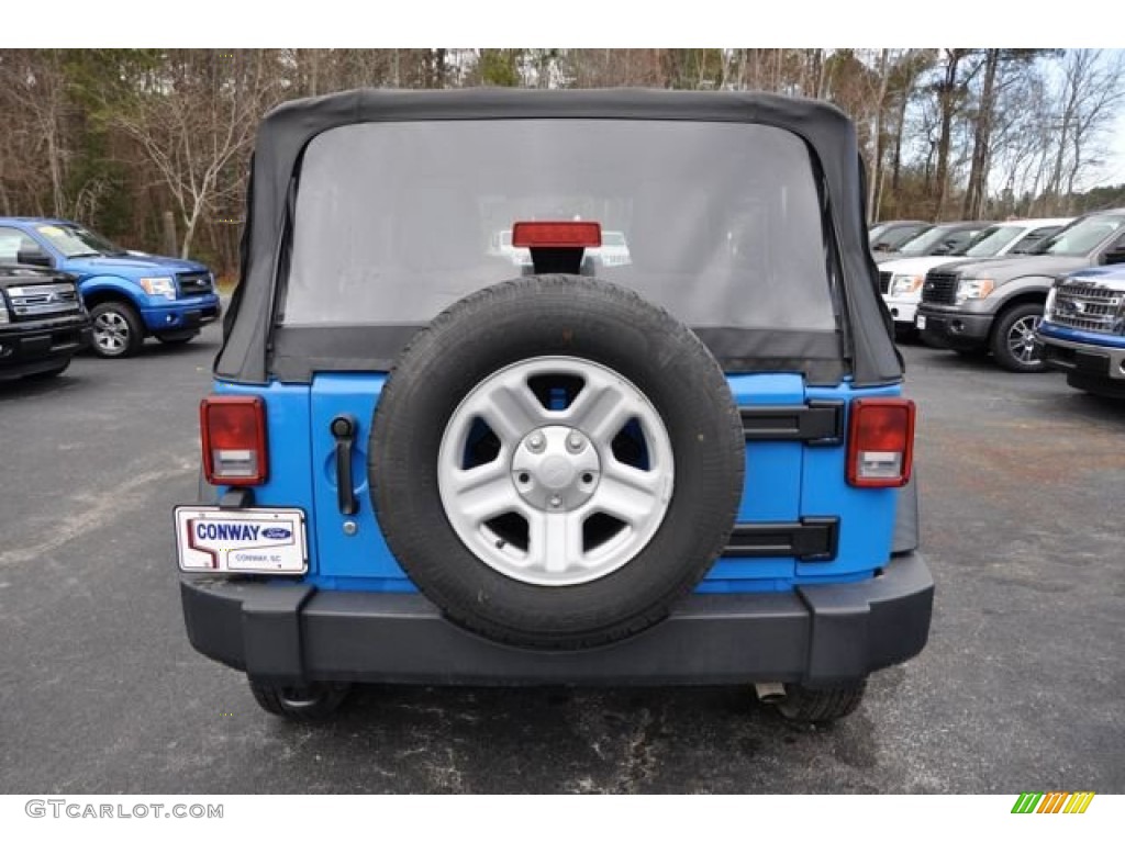 2012 Wrangler Sport 4x4 - Cosmos Blue / Black photo #6
