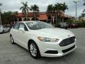 2013 White Platinum Metallic Tri-coat Ford Fusion SE  photo #1