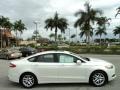 2013 White Platinum Metallic Tri-coat Ford Fusion SE  photo #5