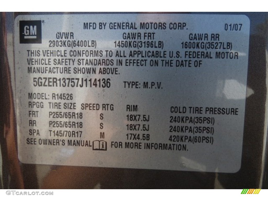 2007 Outlook XE - Cocoa Brown / Black photo #9