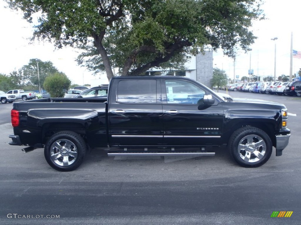 2014 Silverado 1500 LTZ Crew Cab - Black / Jet Black photo #9