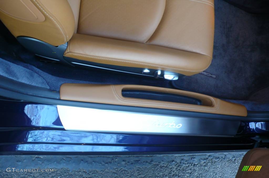 2007 911 Turbo Coupe - Midnight Blue Metallic / Natural Leather Brown photo #16