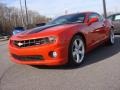 Inferno Orange Metallic 2011 Chevrolet Camaro SS Coupe