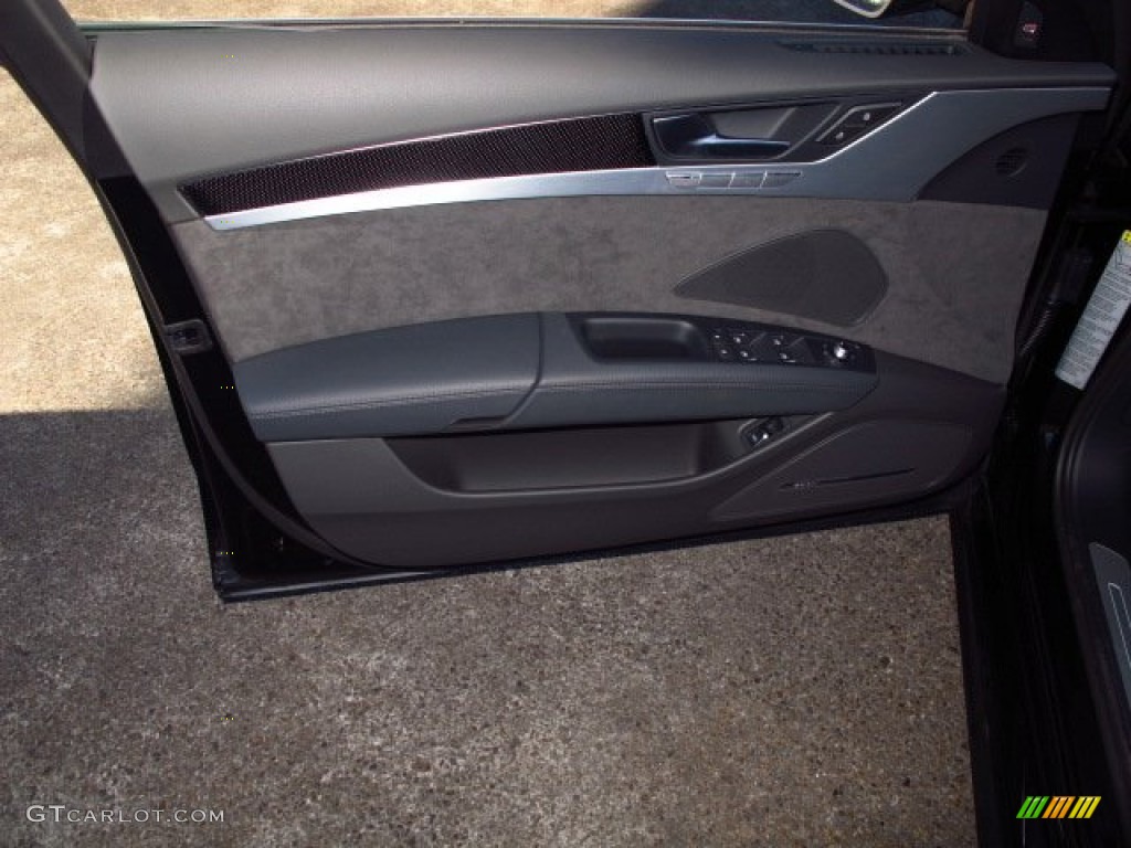 2014 Audi S8 quattro S Black Door Panel Photo #89954954