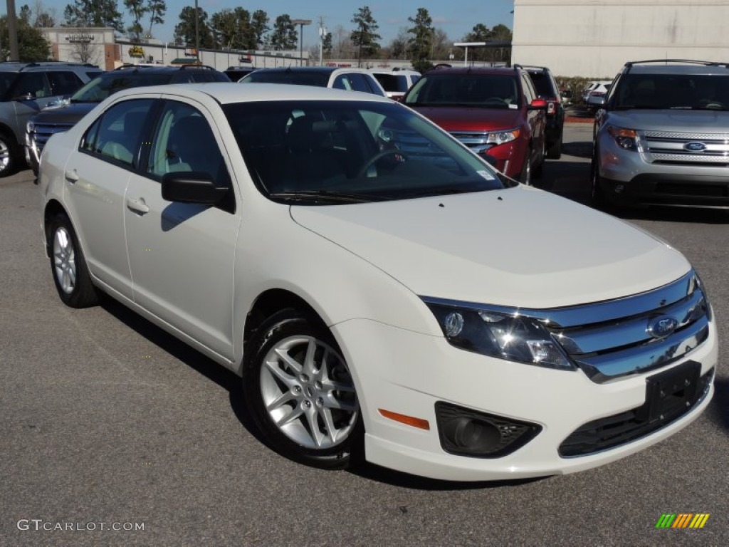 White Suede 2011 Ford Fusion S Exterior Photo #89955369