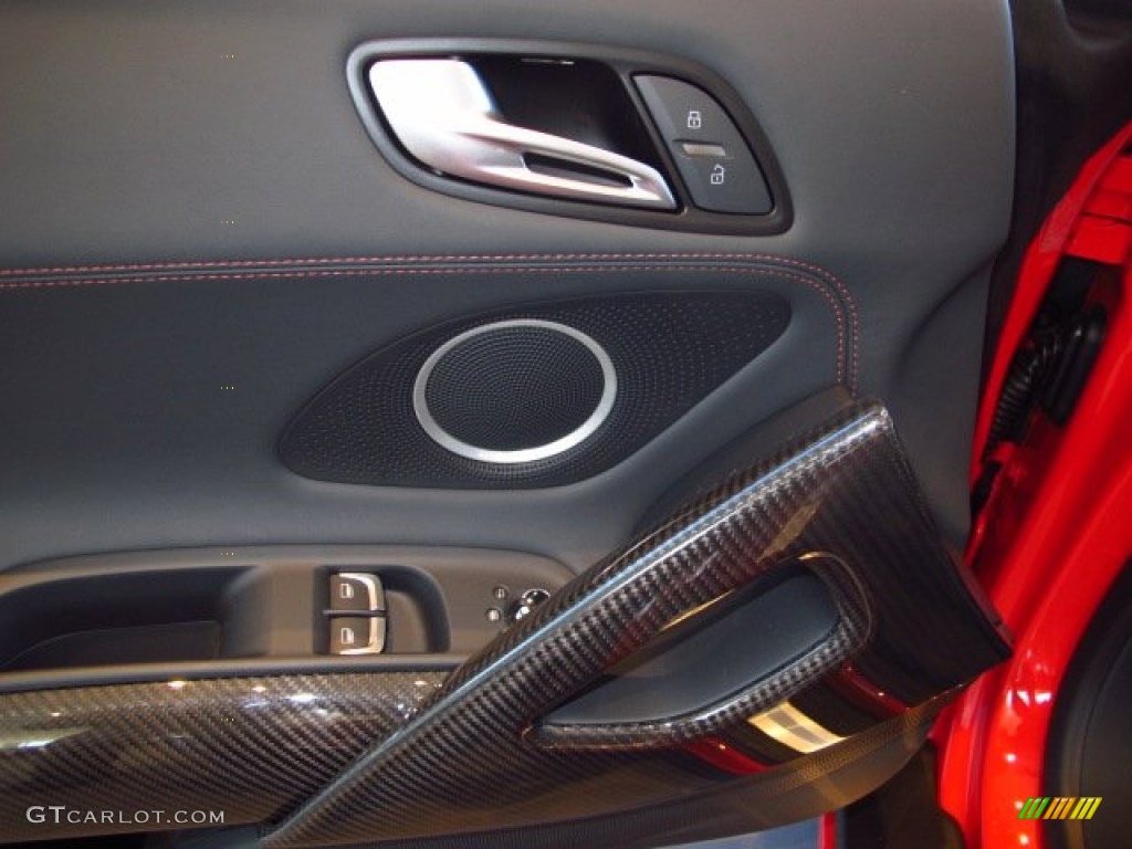 2014 Audi R8 Spyder V10 Black Door Panel Photo #89955669