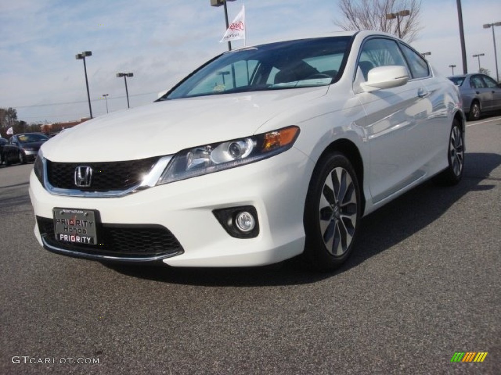 2013 Accord EX-L Coupe - White Orchid Pearl / Ivory photo #1