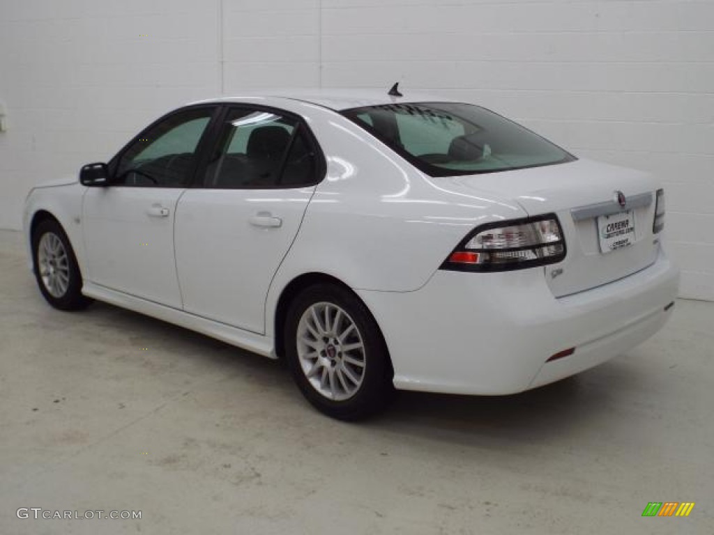 2011 9-3 2.0T Sport Sedan - Arctic White / Black photo #4