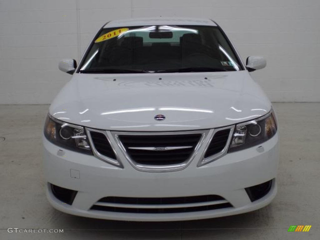 2011 9-3 2.0T Sport Sedan - Arctic White / Black photo #9