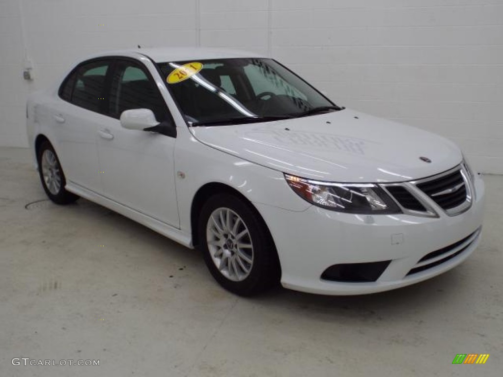 2011 9-3 2.0T Sport Sedan - Arctic White / Black photo #12