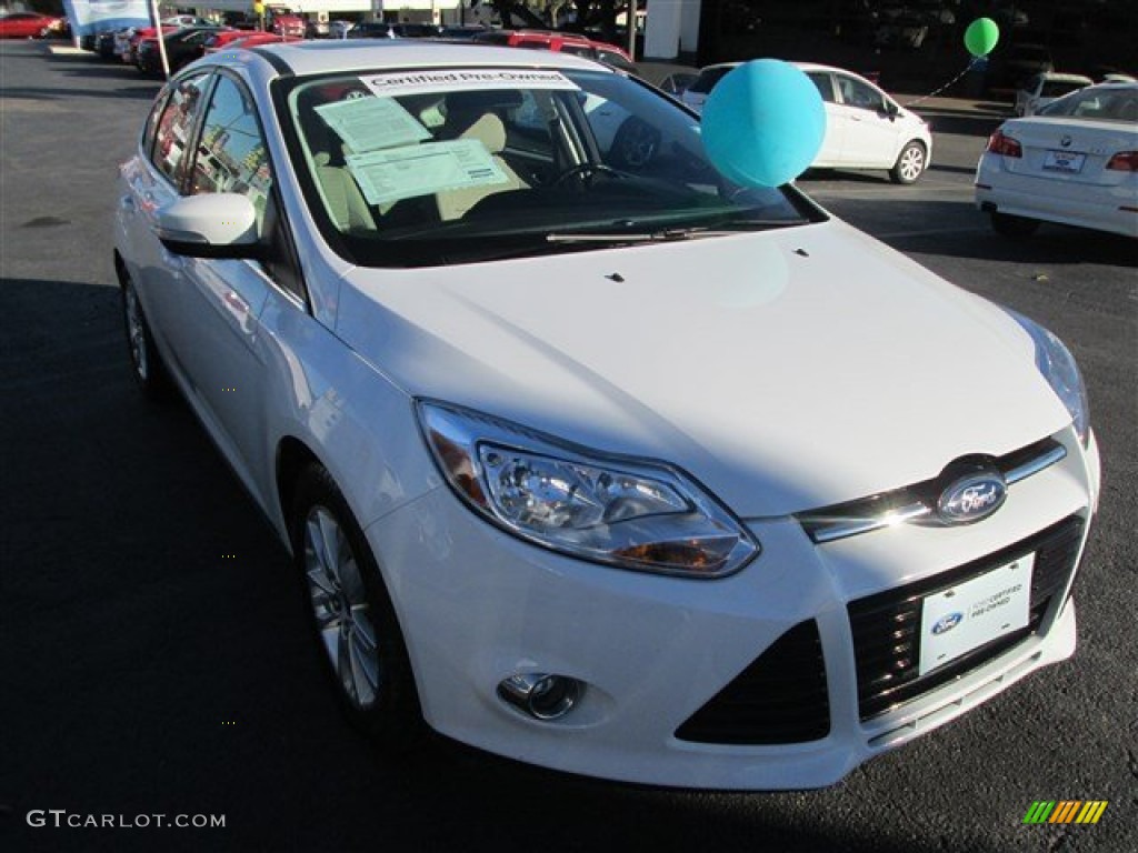 2012 Focus SEL 5-Door - Oxford White / Stone photo #1