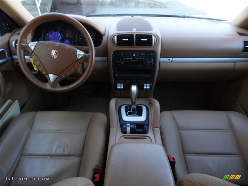 2008 Porsche Cayenne Tiptronic Havanna/Sand Beige Dashboard Photo #89960676