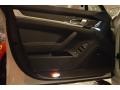 GTS Black Leather/Alcantara w/Carmine Red 2014 Porsche Panamera GTS Door Panel