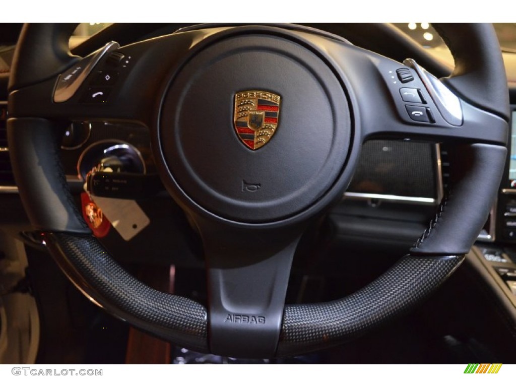 2014 Porsche Panamera GTS GTS Black Leather/Alcantara w/Carmine Red Steering Wheel Photo #89960937