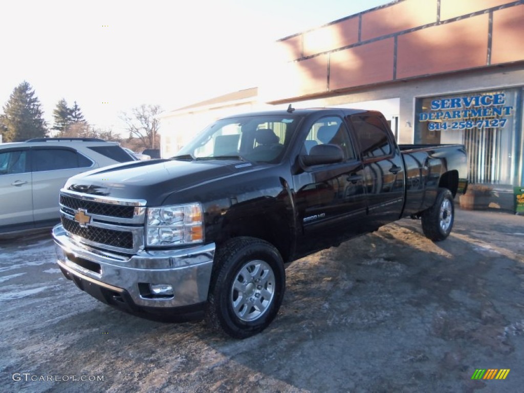 2014 Silverado 2500HD LT Crew Cab 4x4 - Black / Ebony photo #7