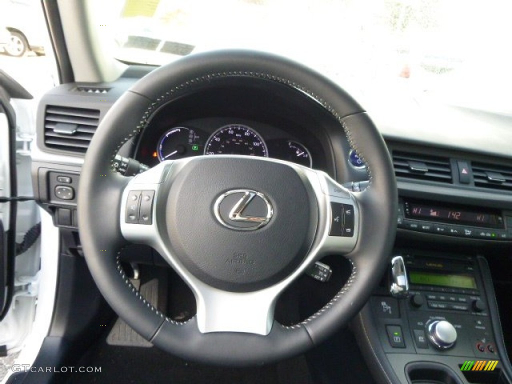2013 CT 200h Hybrid - Ultra White / Black photo #16