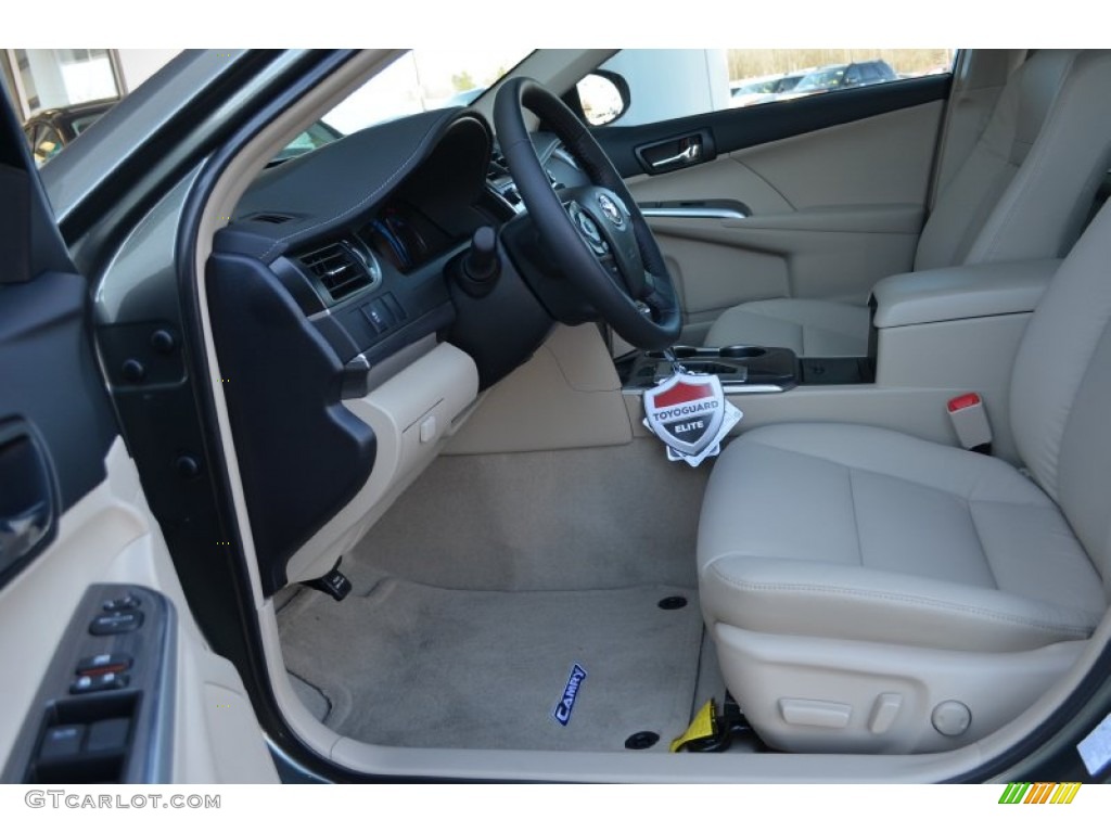 2014 Camry Hybrid XLE - Cypress Pearl / Ivory photo #5