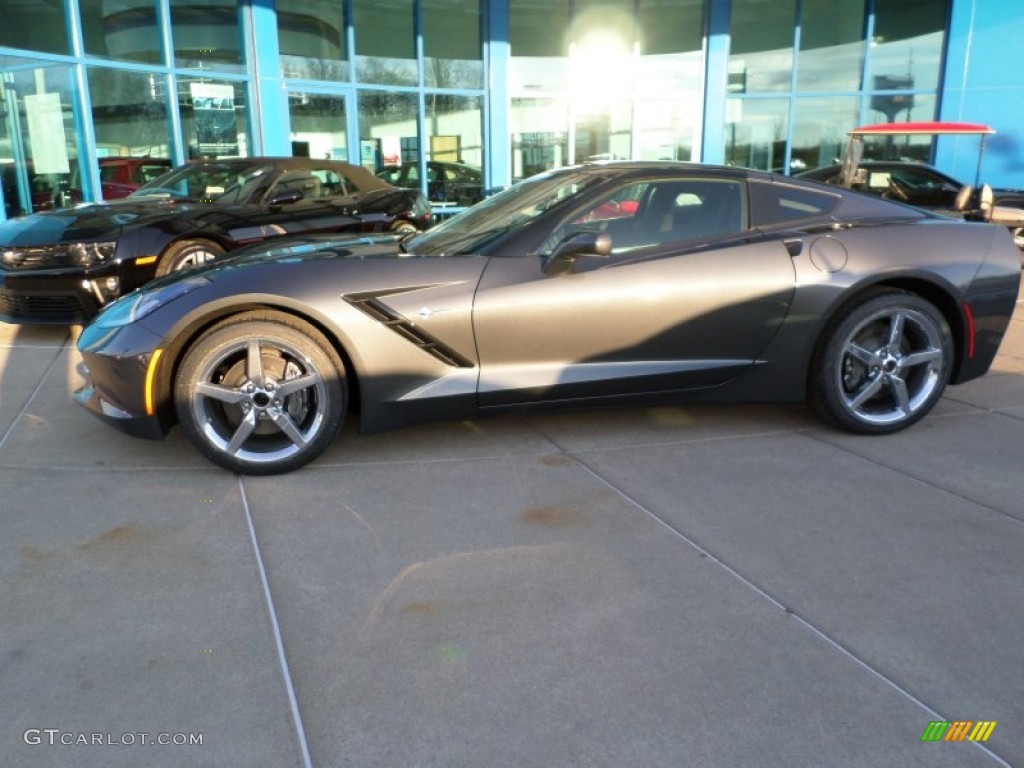 2014 Corvette Stingray Coupe - Cyber Gray Metallic / Jet Black photo #2
