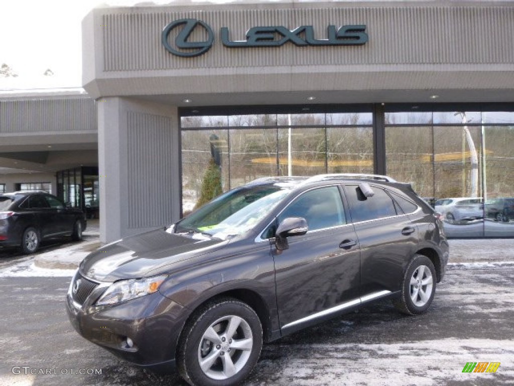2010 RX 350 AWD - Truffle Brown Mica / Black/Brown Walnut photo #1