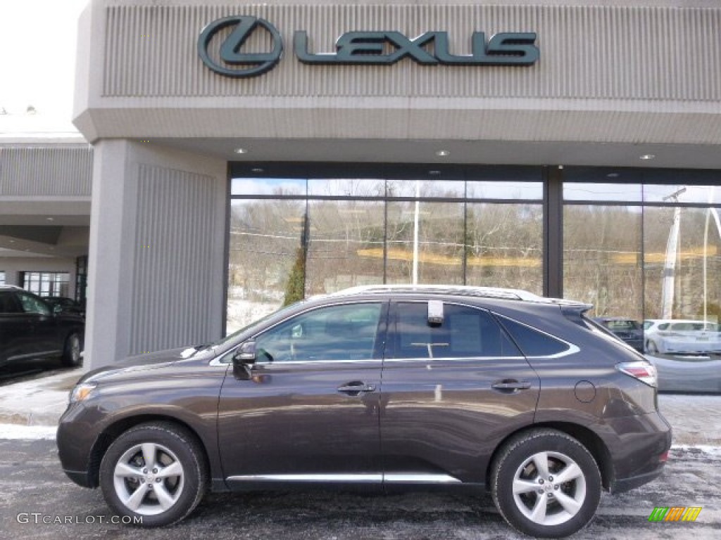 2010 RX 350 AWD - Truffle Brown Mica / Black/Brown Walnut photo #2