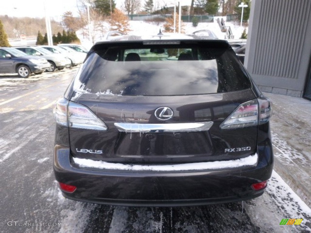 2010 RX 350 AWD - Truffle Brown Mica / Black/Brown Walnut photo #6