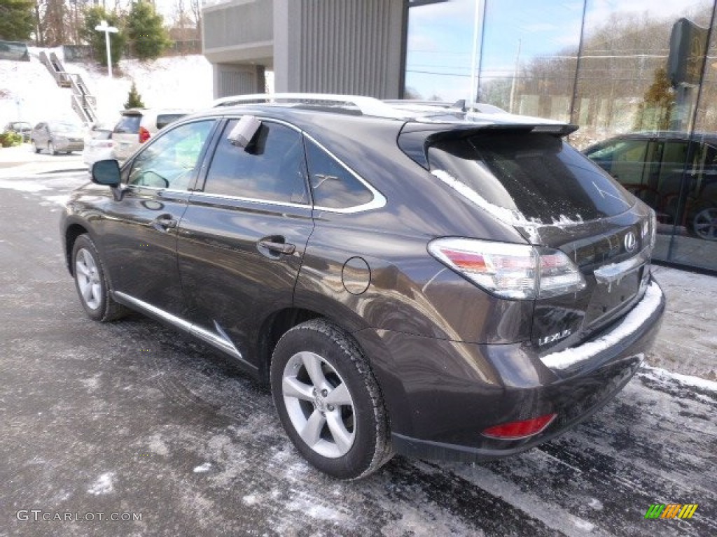2010 RX 350 AWD - Truffle Brown Mica / Black/Brown Walnut photo #7