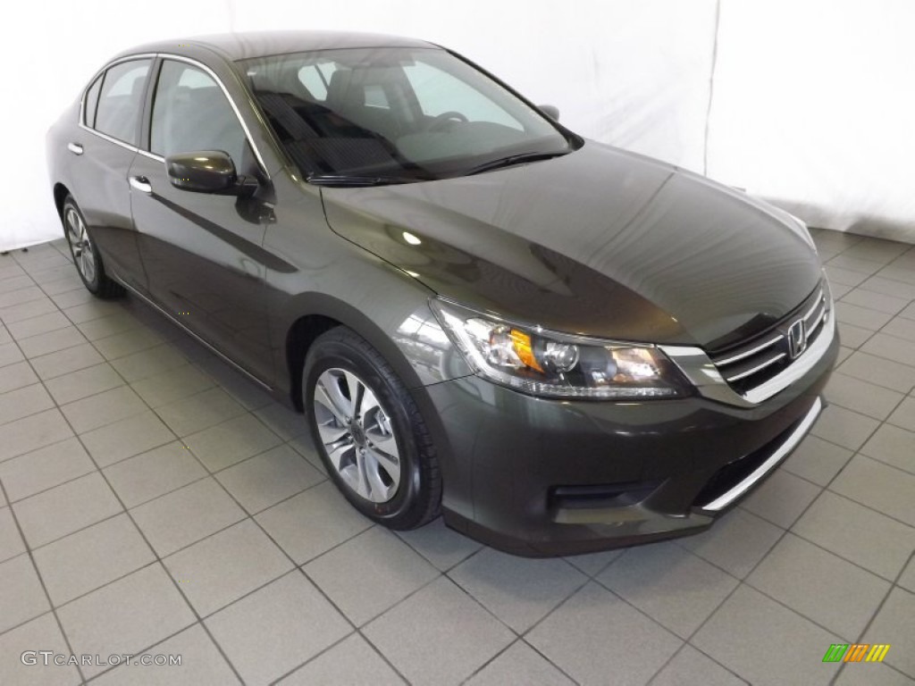 2014 Accord LX Sedan - Hematite Metallic / Black photo #1