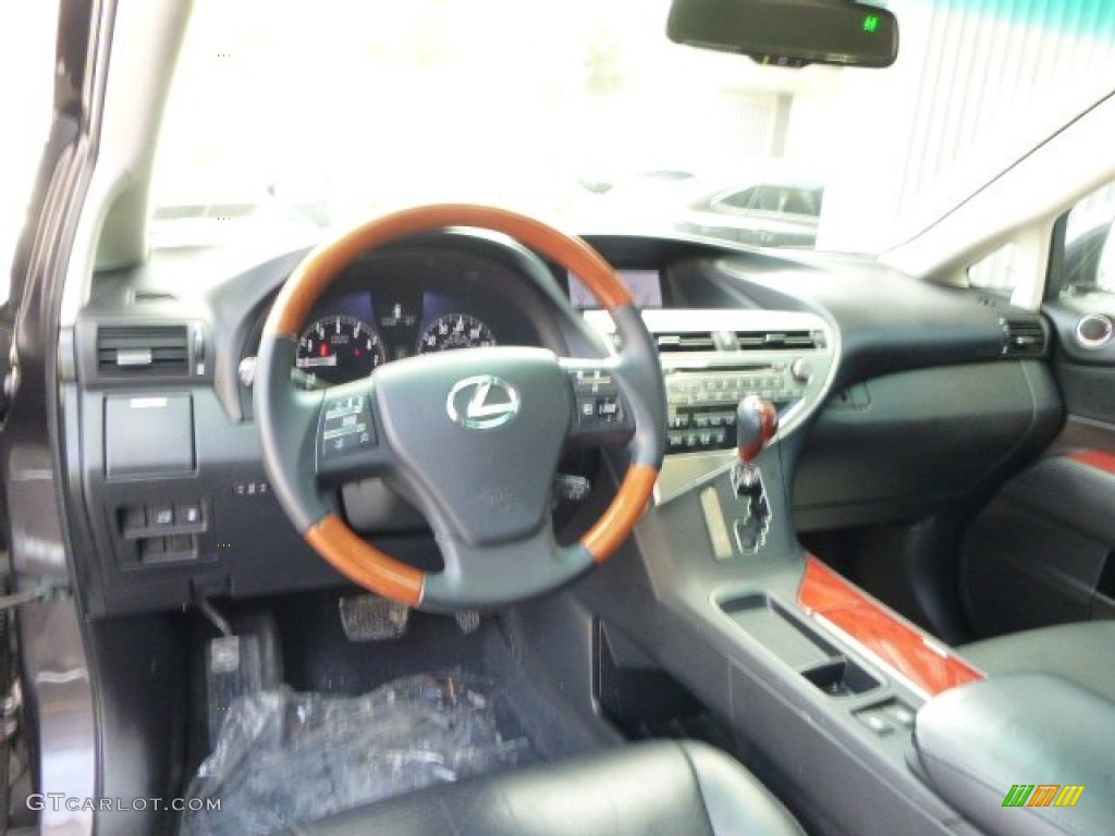 2010 RX 350 AWD - Truffle Brown Mica / Black/Brown Walnut photo #11