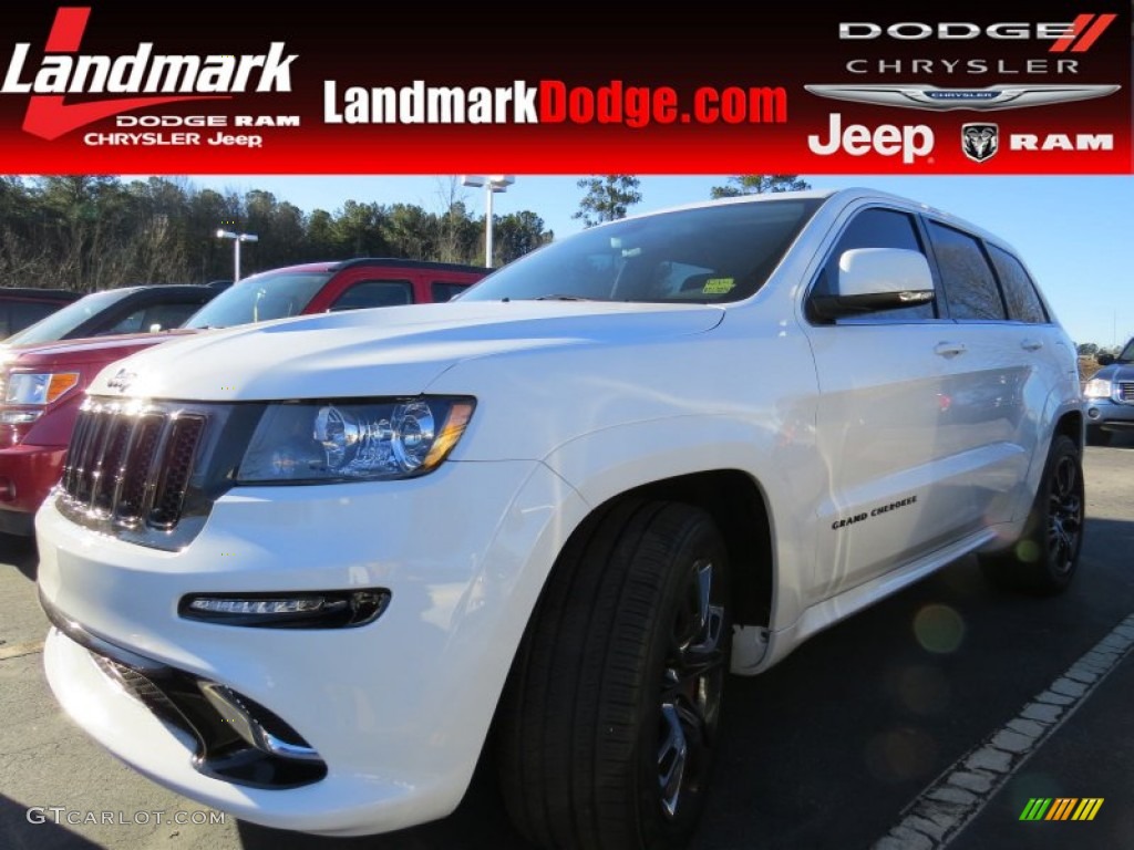 2013 Grand Cherokee SRT8 4x4 - Bright White / SRT Black photo #1