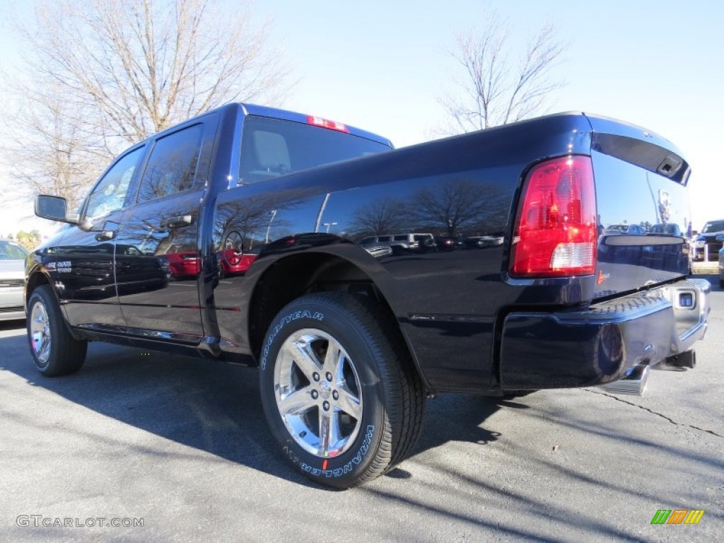 2014 1500 Express Crew Cab - True Blue Pearl Coat / Black/Diesel Gray photo #2