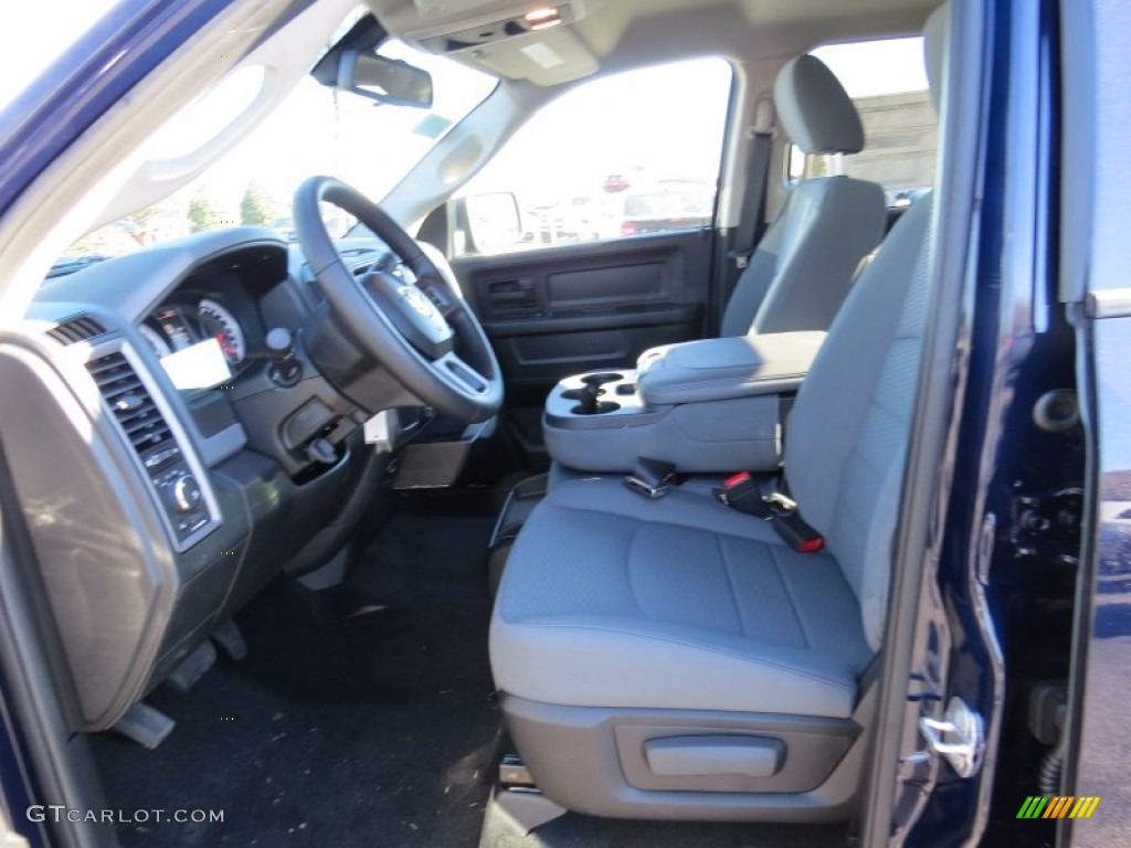 2014 1500 Express Crew Cab - True Blue Pearl Coat / Black/Diesel Gray photo #7