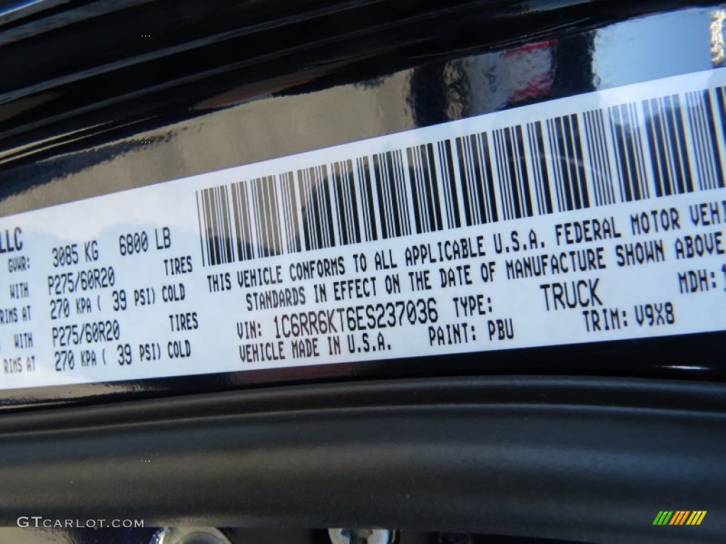 2014 1500 Express Crew Cab - True Blue Pearl Coat / Black/Diesel Gray photo #11