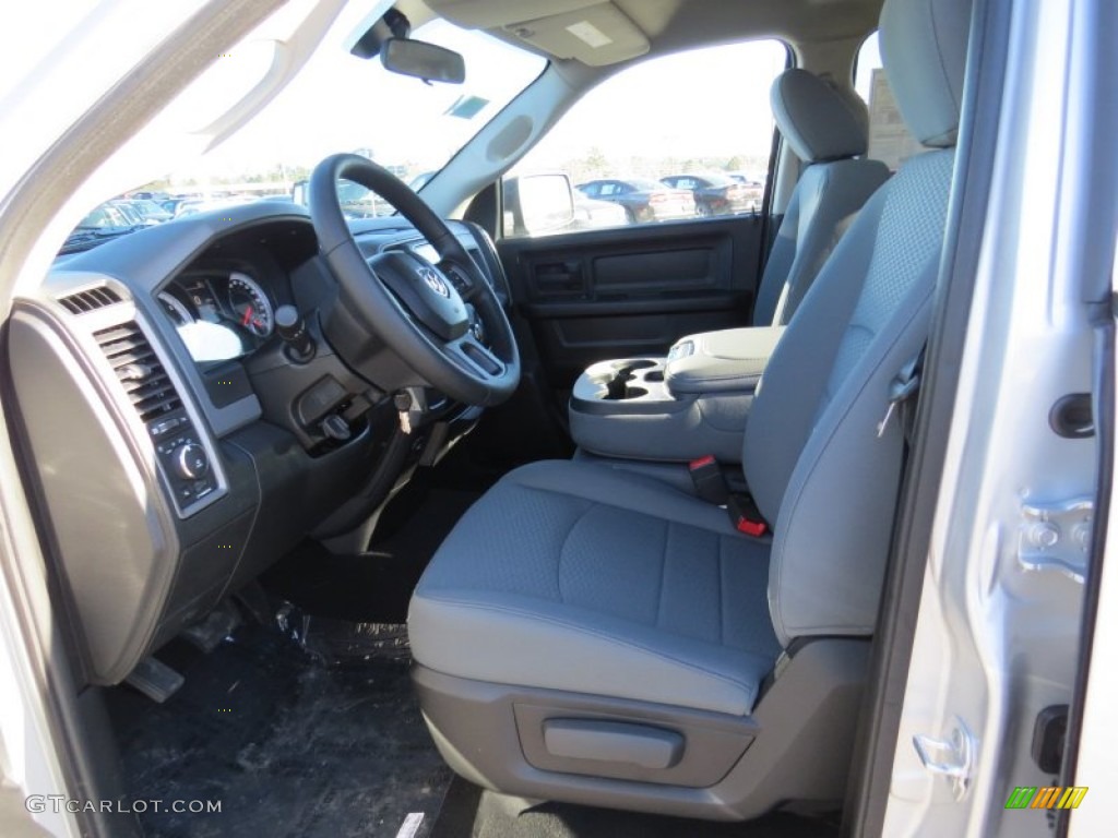 2014 1500 Express Quad Cab - Bright Silver Metallic / Black/Diesel Gray photo #7