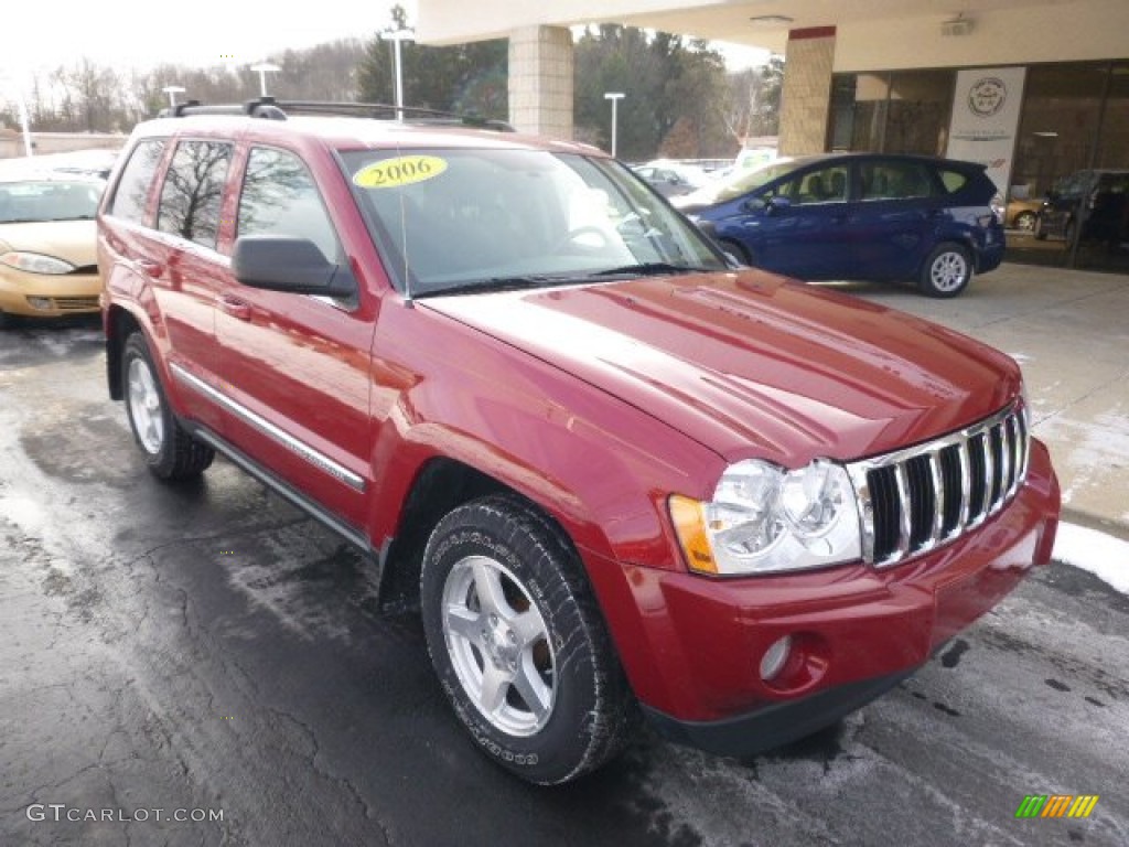 Red Rock Crystal Pearl 2006 Jeep Grand Cherokee Limited 4x4 Exterior Photo #89967396