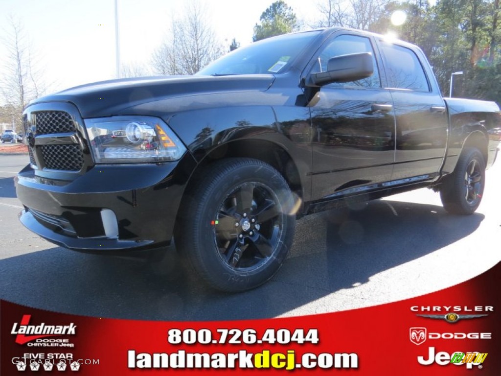 2014 1500 Express Crew Cab - Black / Black/Diesel Gray photo #1