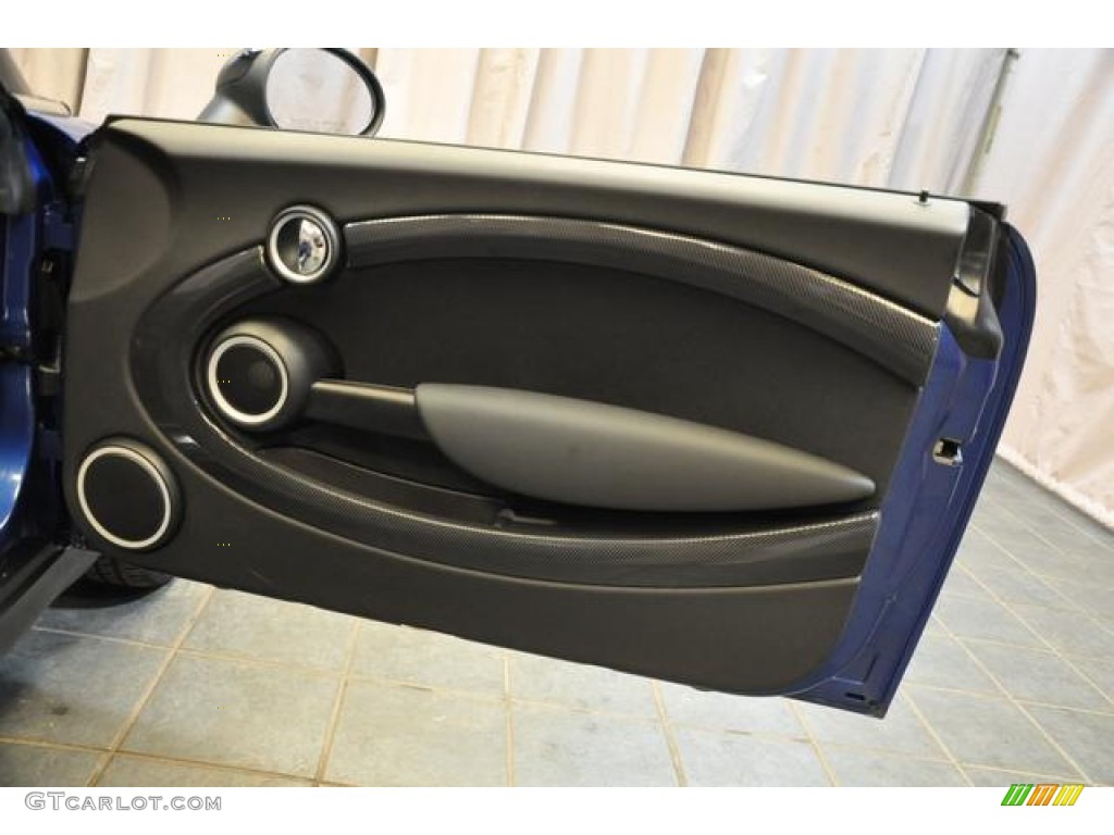 2013 Cooper S Convertible - Lightning Blue Metallic / Carbon Black photo #7