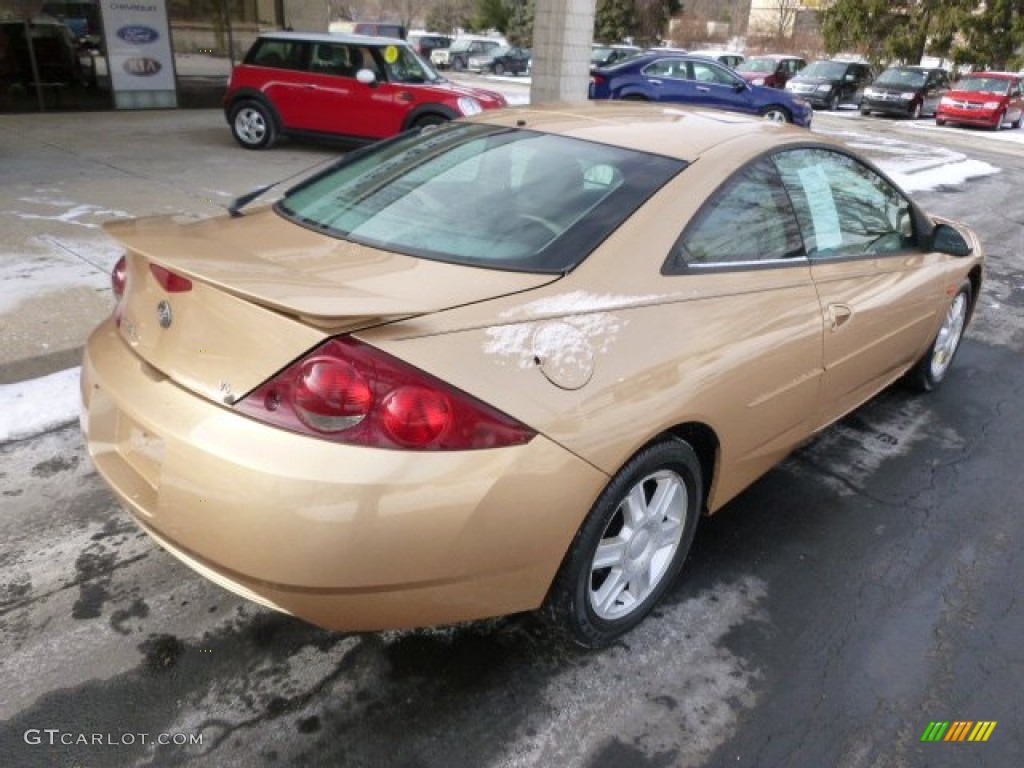 2001 Cougar V6 - Sunburst Gold Metallic / Medium Parchment photo #8