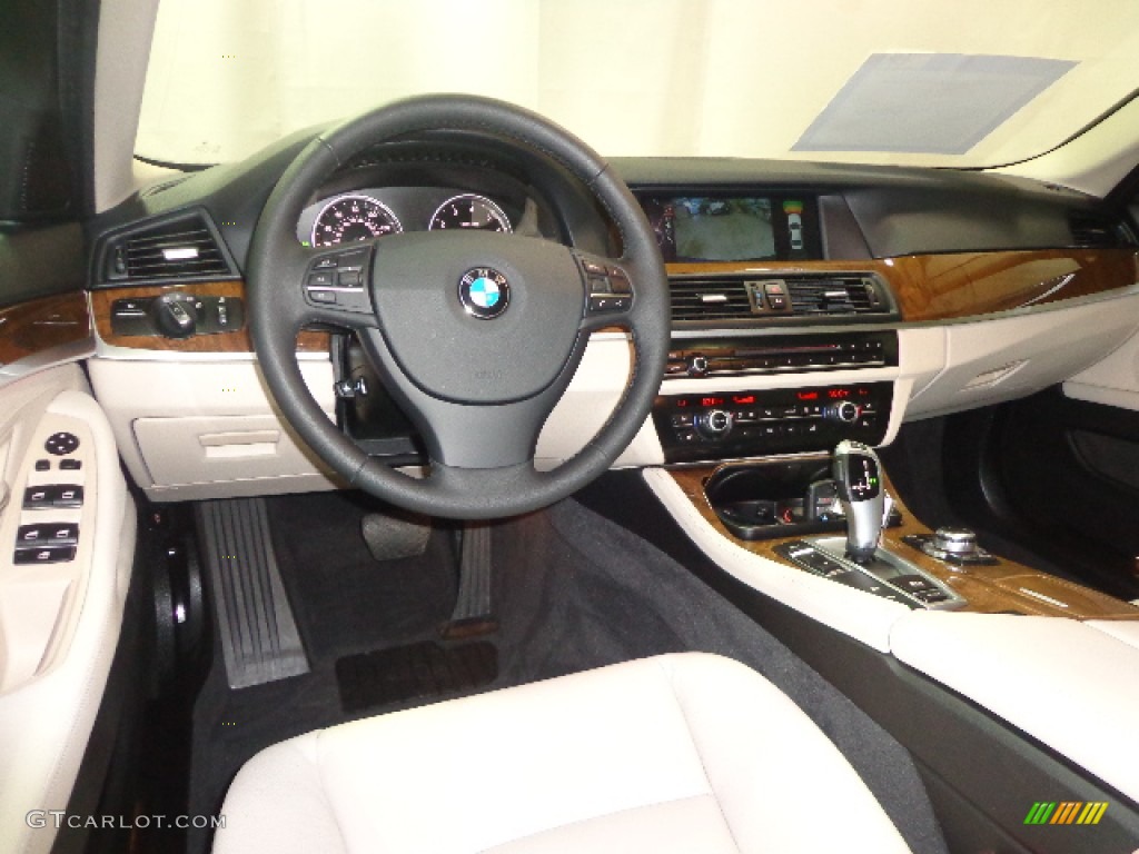 2013 5 Series 528i xDrive Sedan - Deep Sea Blue Metallic / Oyster/Black photo #25