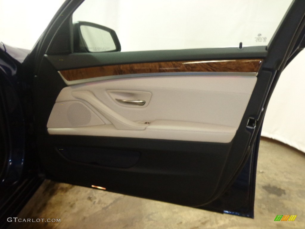2013 5 Series 528i xDrive Sedan - Deep Sea Blue Metallic / Oyster/Black photo #36